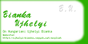 bianka ujhelyi business card